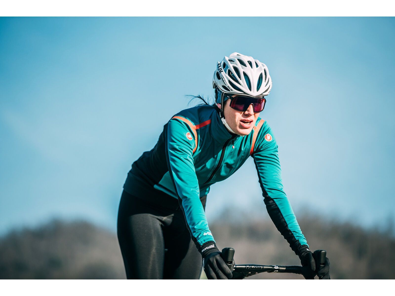 Castelli Alpha RoS 2 W Light Jacket, teal blue/black-fiery red - Bild 15