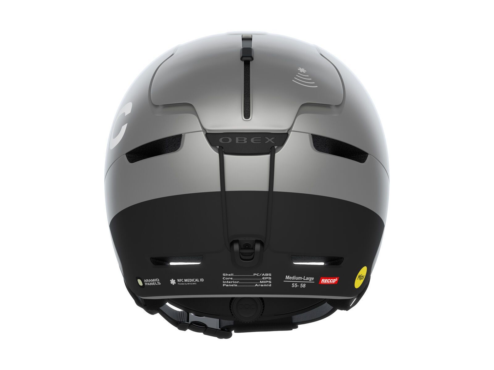 ***2. Wahl*** POC Obex BC MIPS argentite silver matt - Bild 4