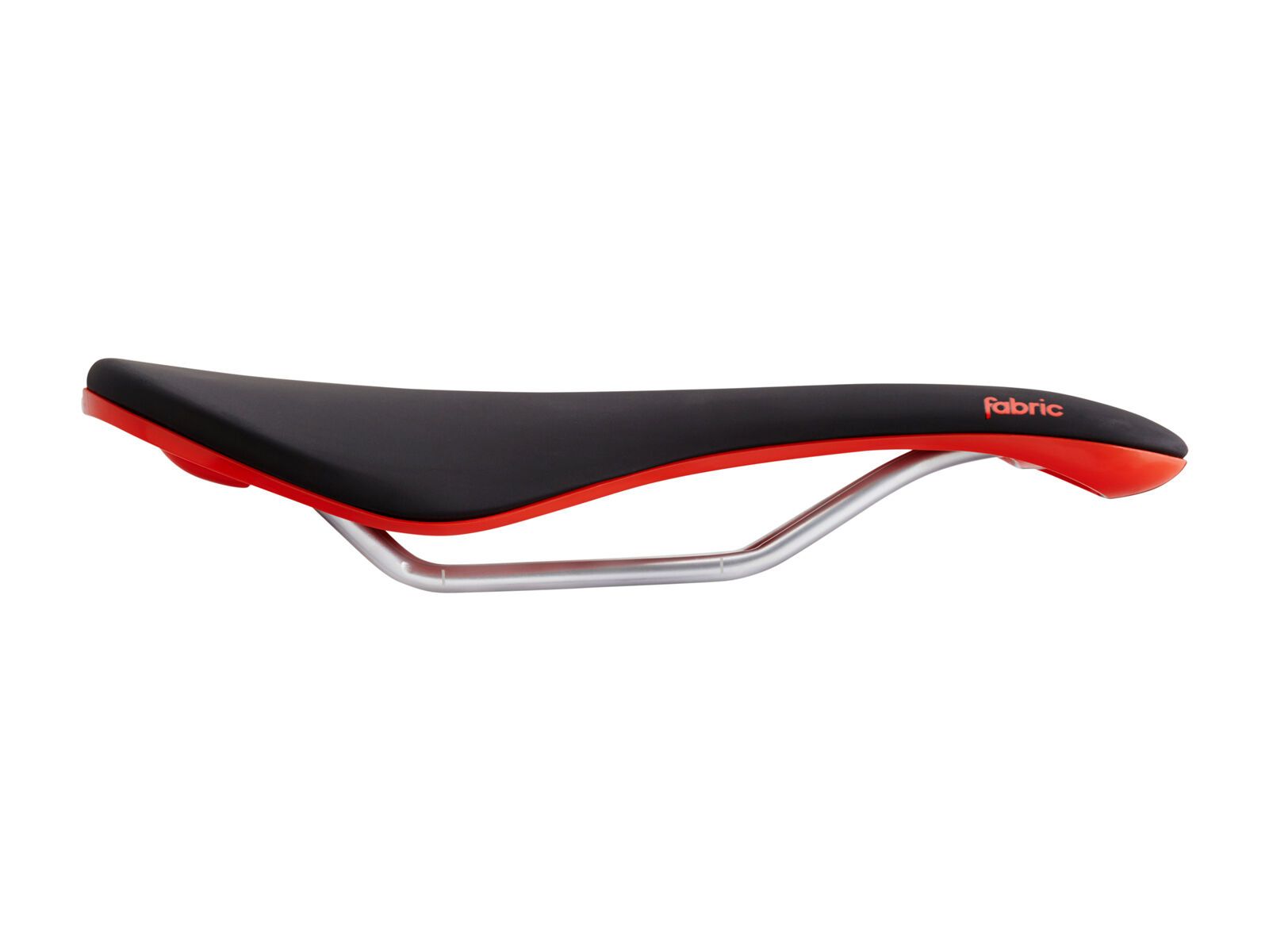 Fabric Line Elite Shallow Saddle - 142 mm, black-red - Bild 1