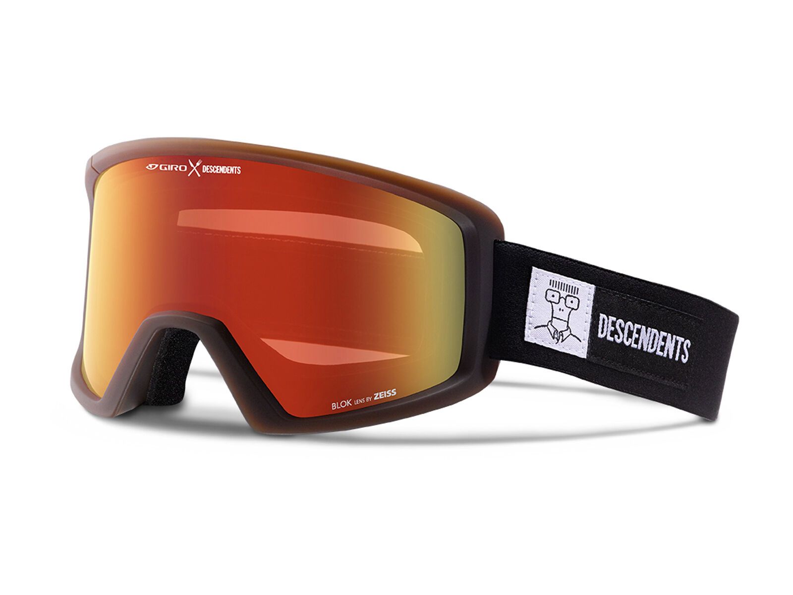 Giro Blok, black/dark roast brown, amber scarlet - Bild 1