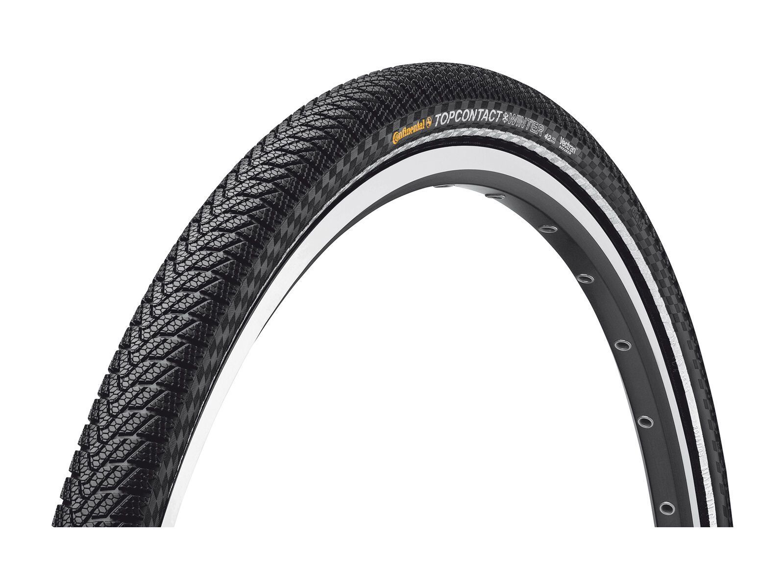 Continental Top Contact II Winter Premium, VectranBreaker, 28 Zoll, black-reflex - Bild 1