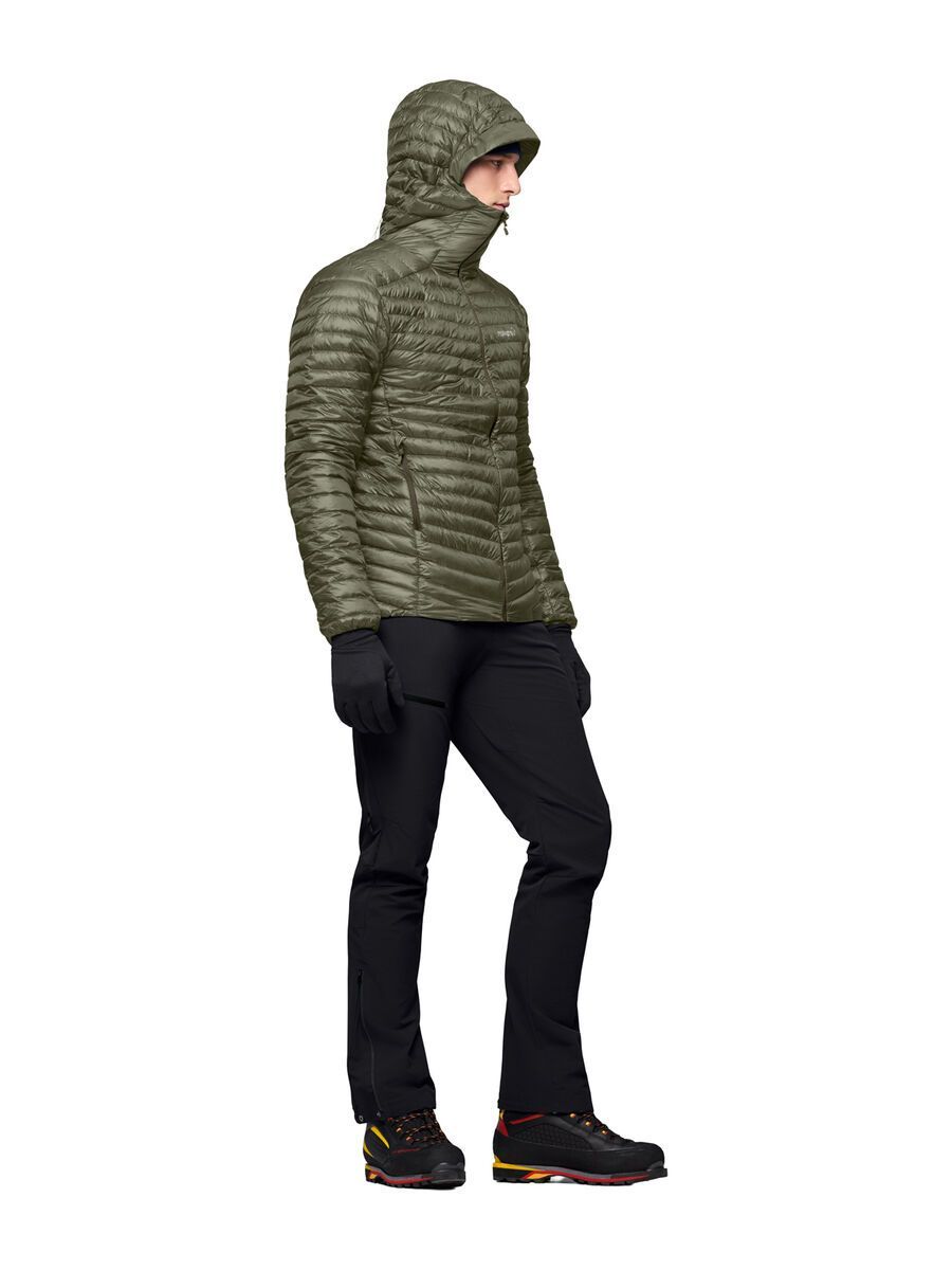 Norrona trollveggen down800 super light Hood M's, deep lichen green - Bild 5