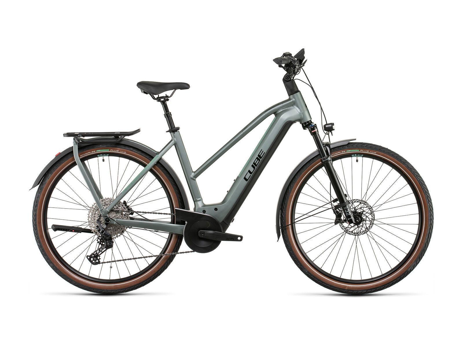 Cube Kathmandu Hybrid EXC 750 Trapeze, silvergreen´n´black - Bild 1