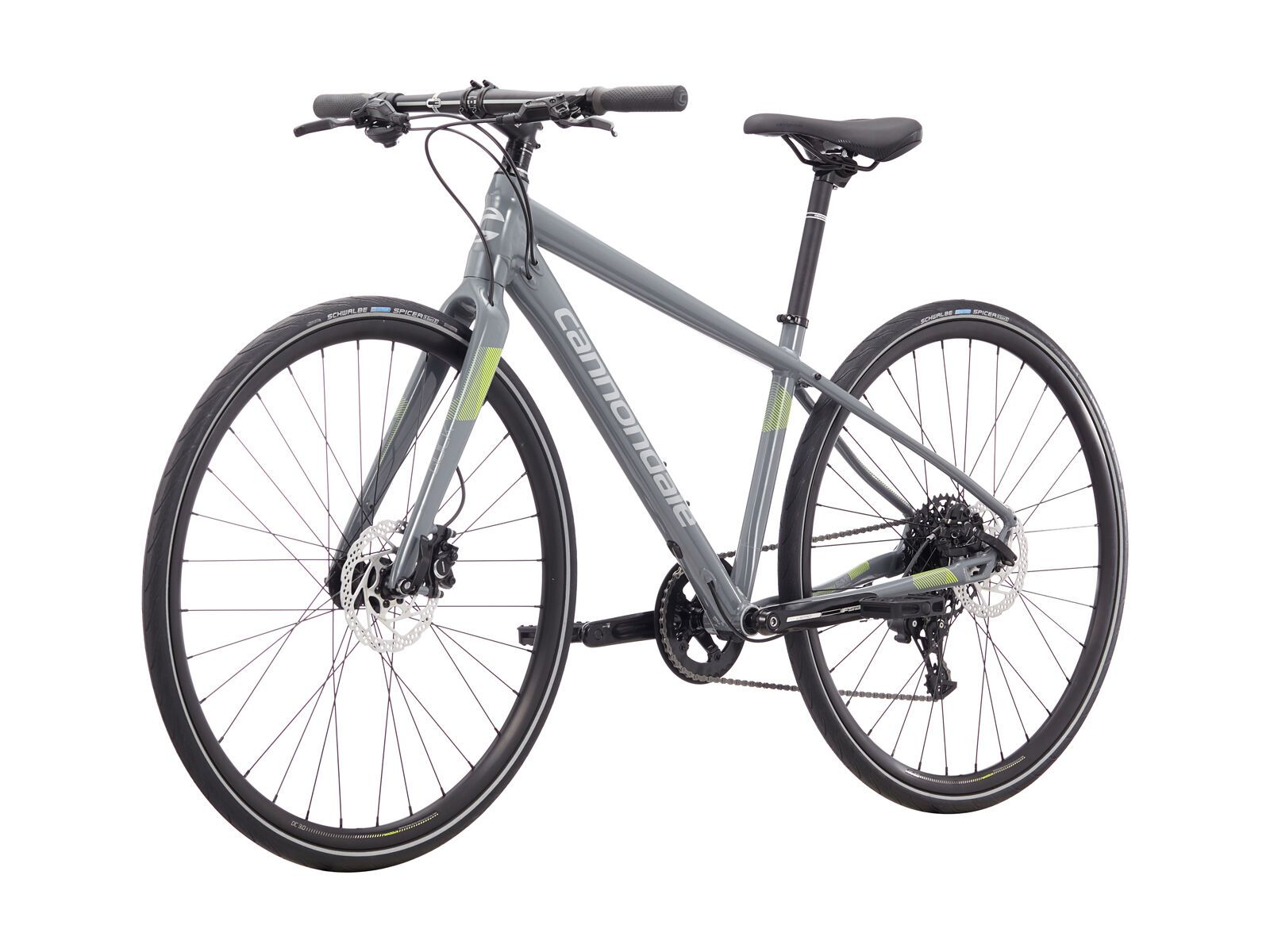 Cannondale Quick 2 Disc Women's, stealth gray w/ volt, fine silver and reflective detail - gloss (SGY) - Bild 4