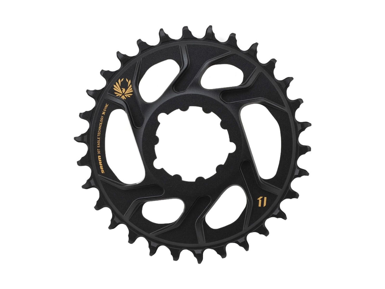 SRAM Eagle X-Sync 2 Kettenblatt - 3 mm Offset / Boost, black/gold - Bild 1