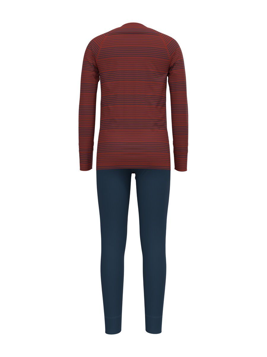 Odlo Active Warm Eco Base Layer Set, blue wing teal/ketchup - Bild 2