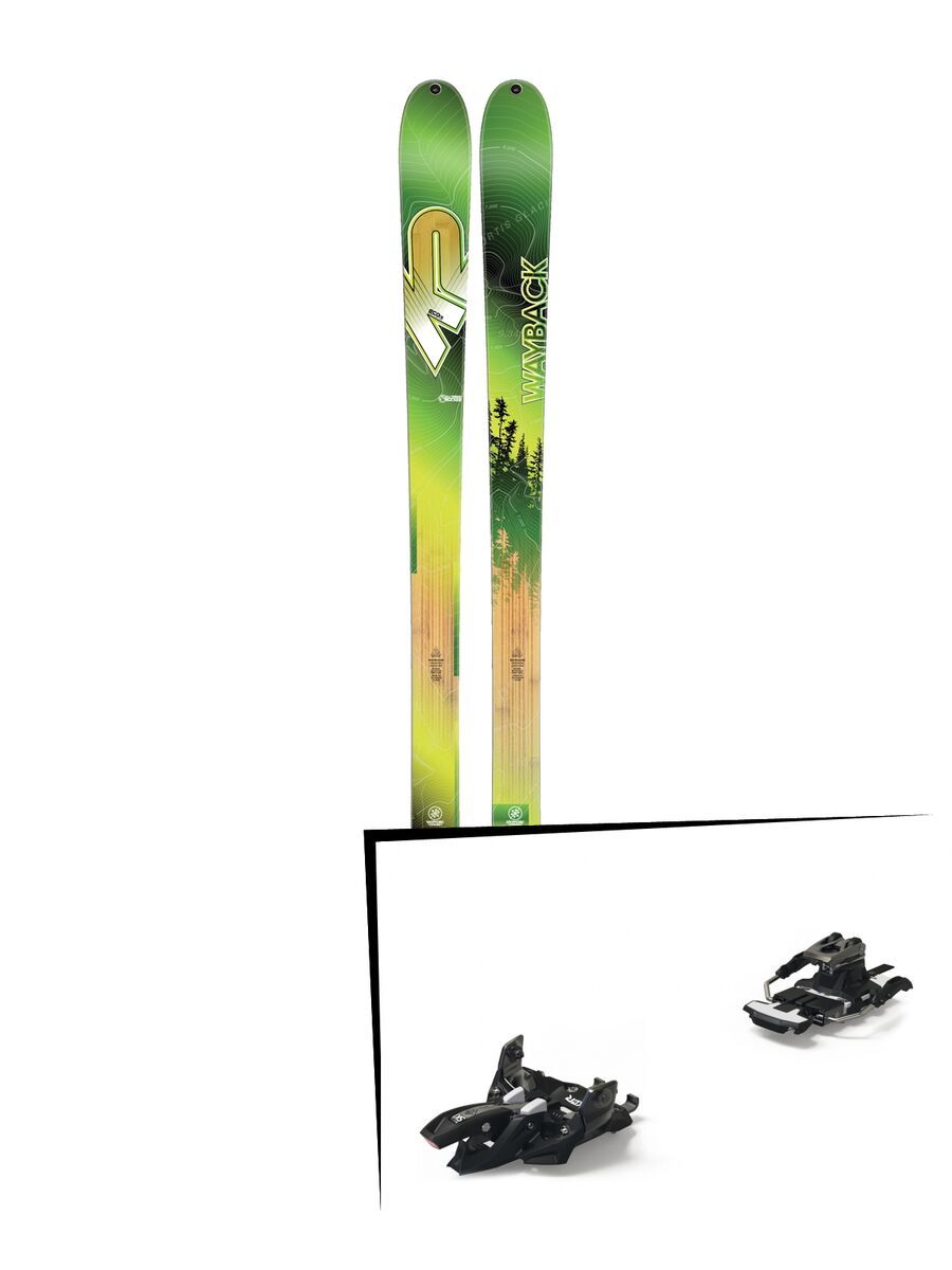 Set: K2 SKI Wayback 88 ECOre 2017 + Marker Alpinist 12 Long Travel (2319302) - Bild 1