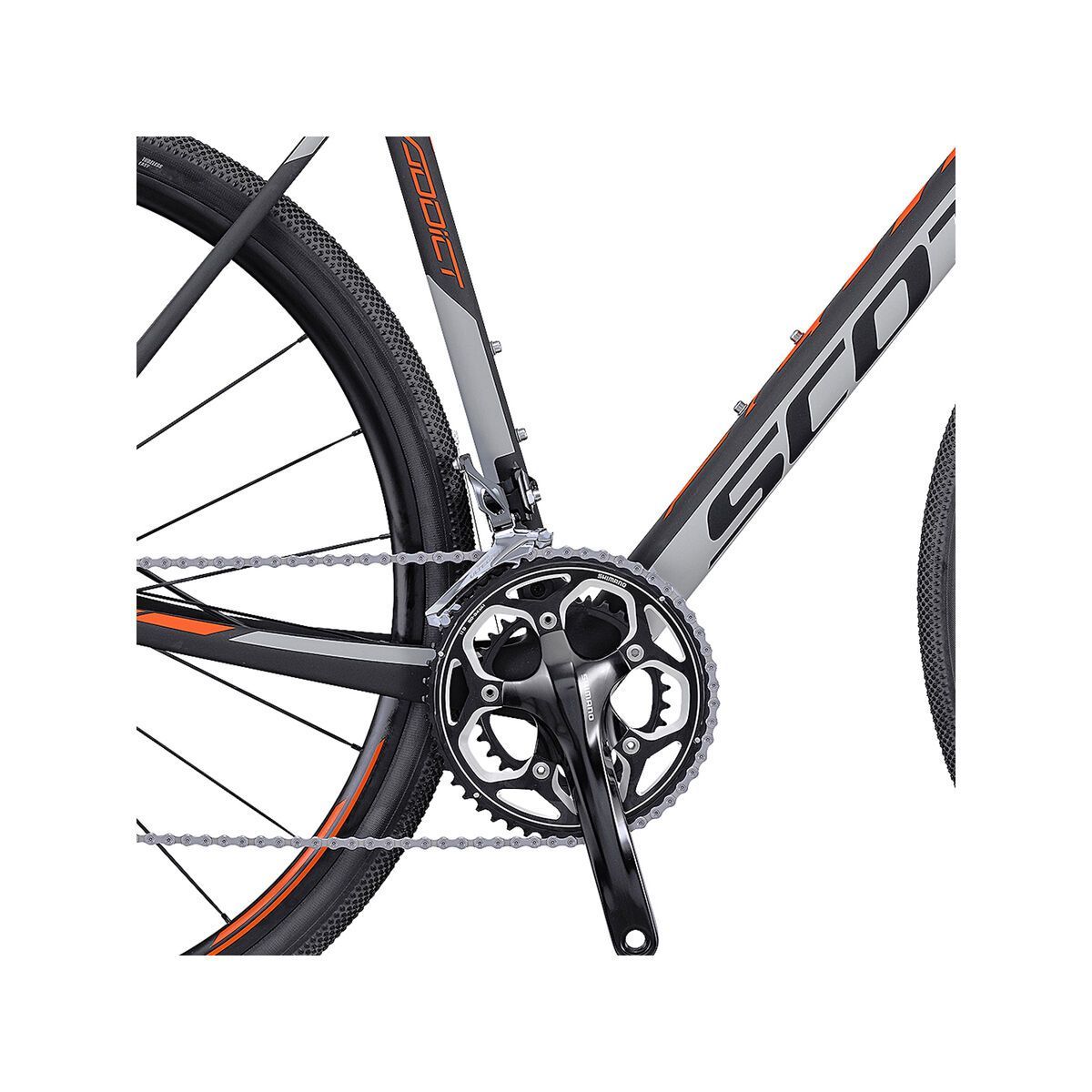 Scott Addict Gravel Disc, black/grey/orange - Bild 5