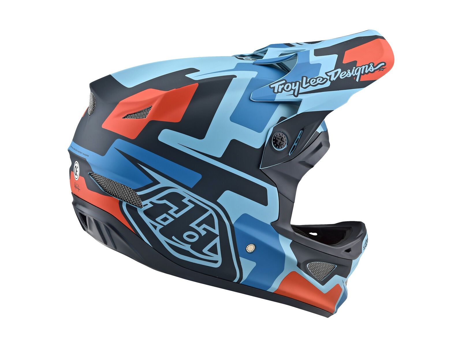 TroyLee Designs D3 Fiberlite Speedcode Helmet, blue/black - Bild 6