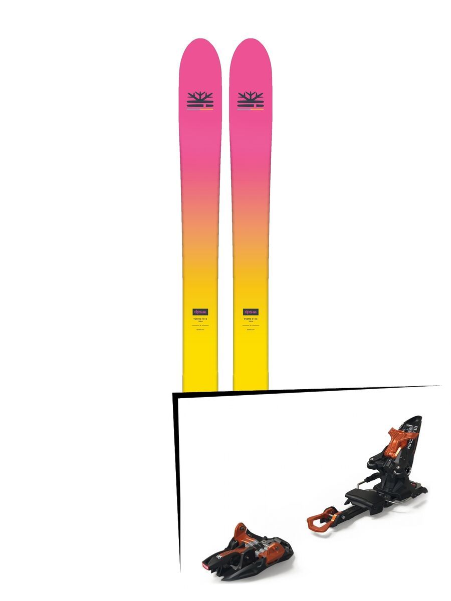 Set: DPS Skis Yvette 112 RP2 Foundation 2018 + Marker Kingpin 10 black/copper - Bild 1