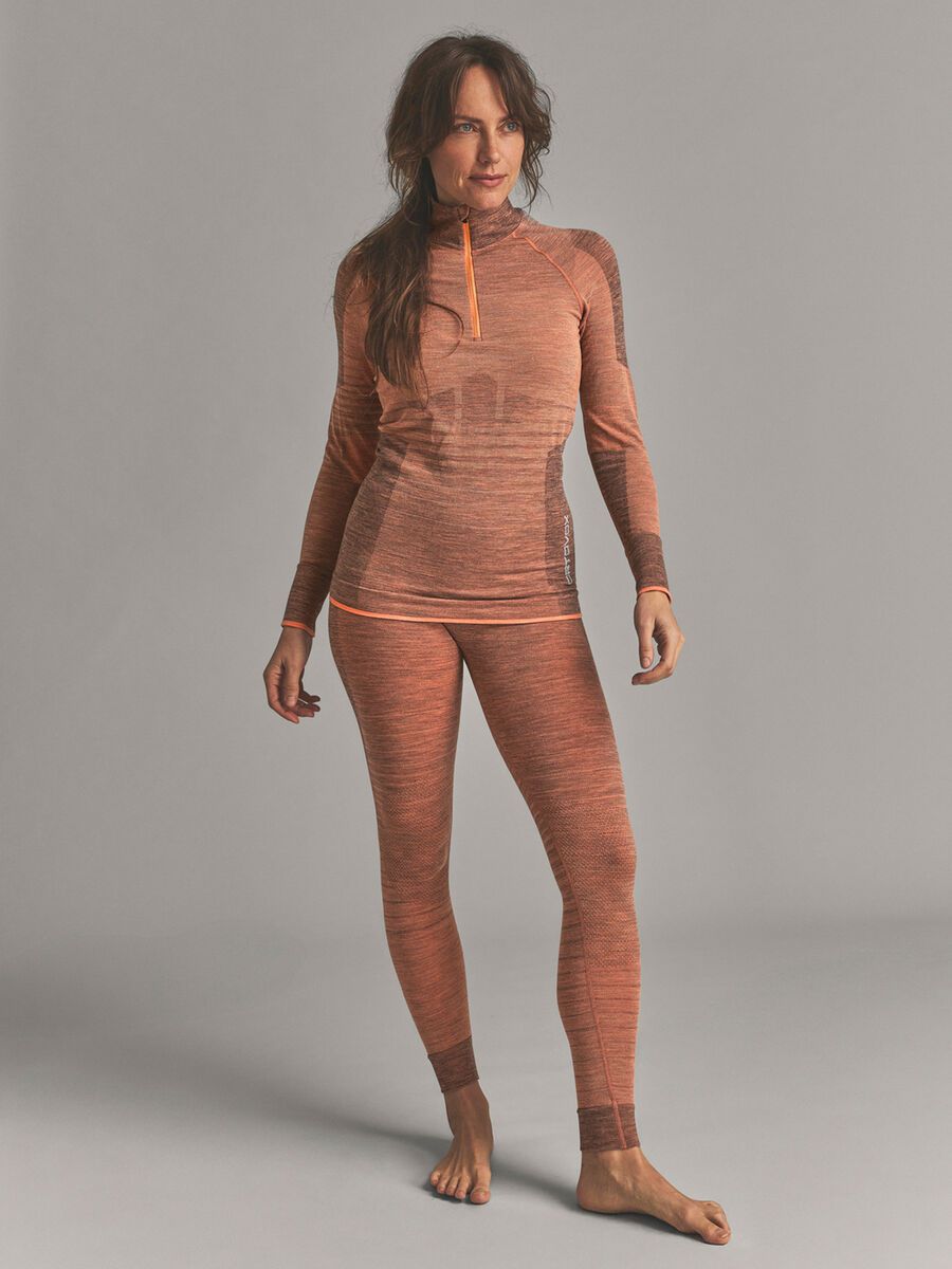 Ortovox 230 Merino Competition Zip Neck W, faded tangerine - Bild 3