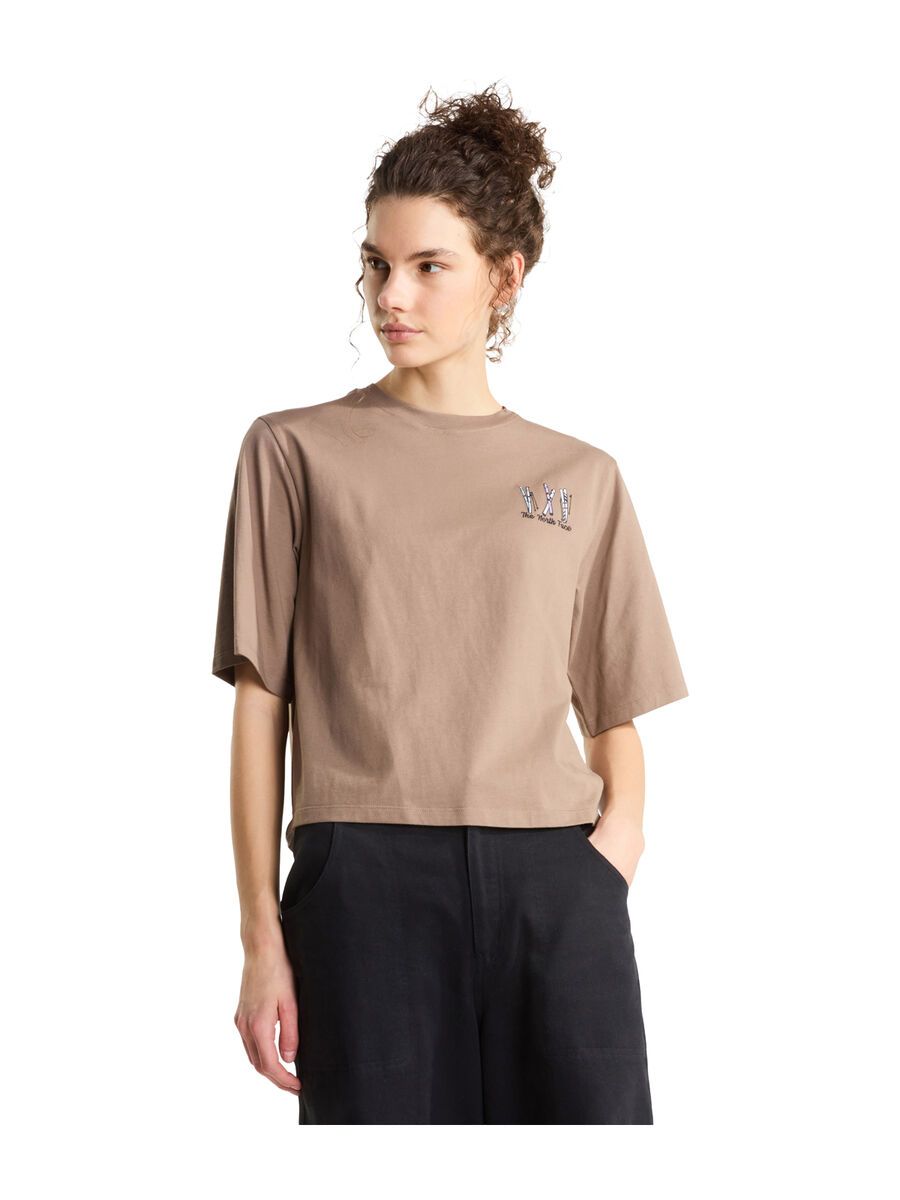 The North Face W Ski Embro Boxy SS Tee Graphic, garnet - Bild 3