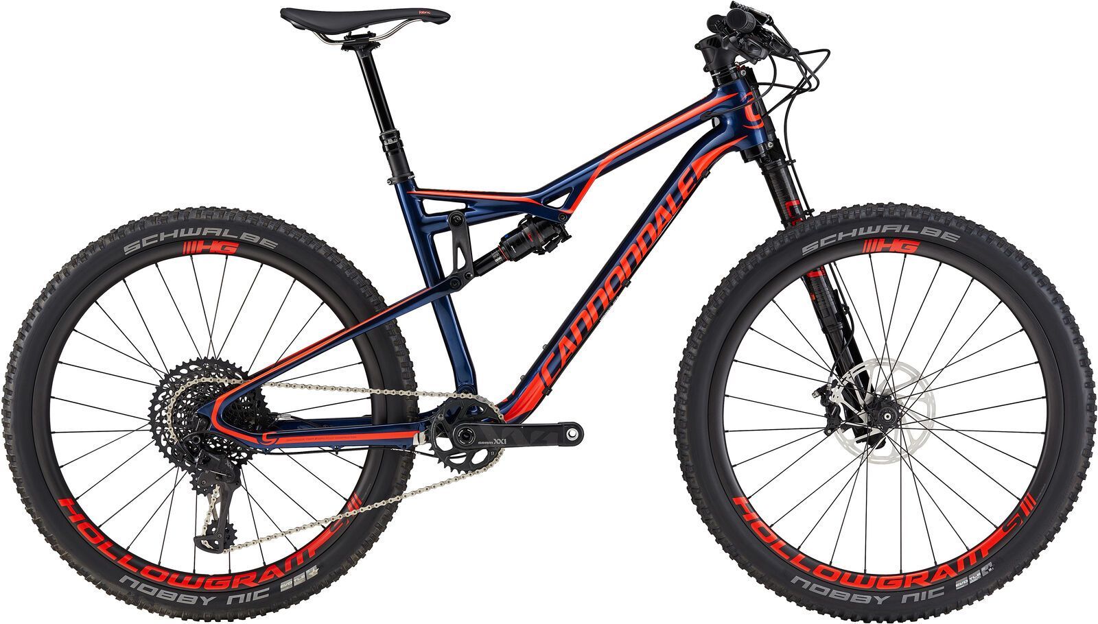 Cannondale Habit Carbon 1, midnight blue w/ acid red, gloss - MDN - Bild 1