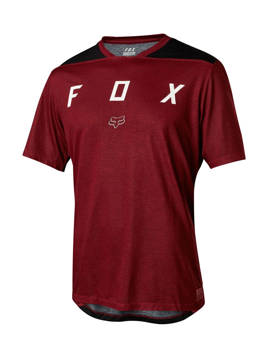 Fox Indicator SS Mash Camo Jersey, dark red - Bild 1