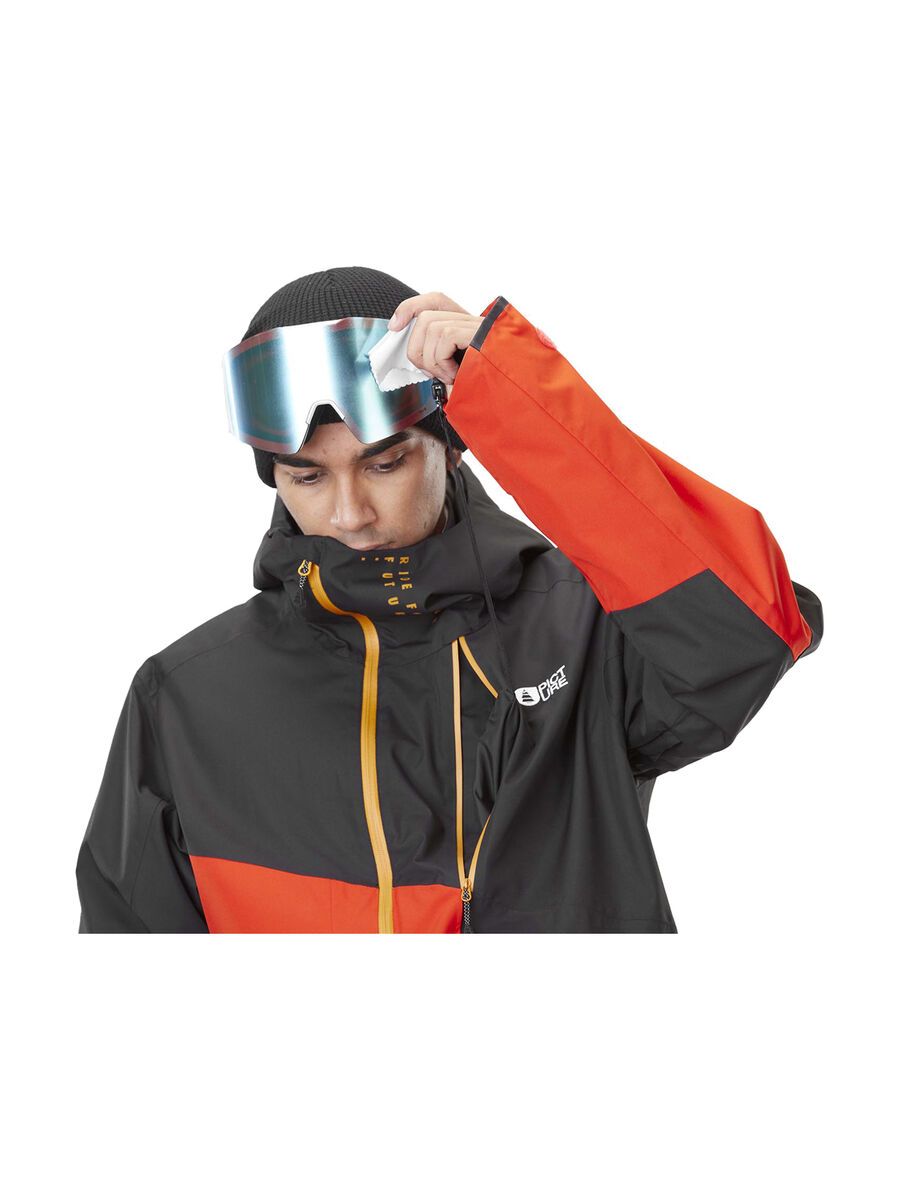Picture Alpin Jacket, black/pumpkin red - Bild 12