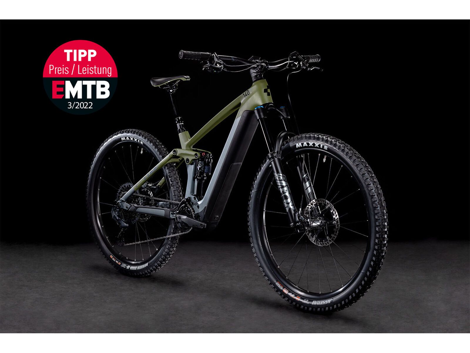 Cube Stereo Hybrid 140 HPC TM 750 29, flashgrey´n´olive - Bild 3