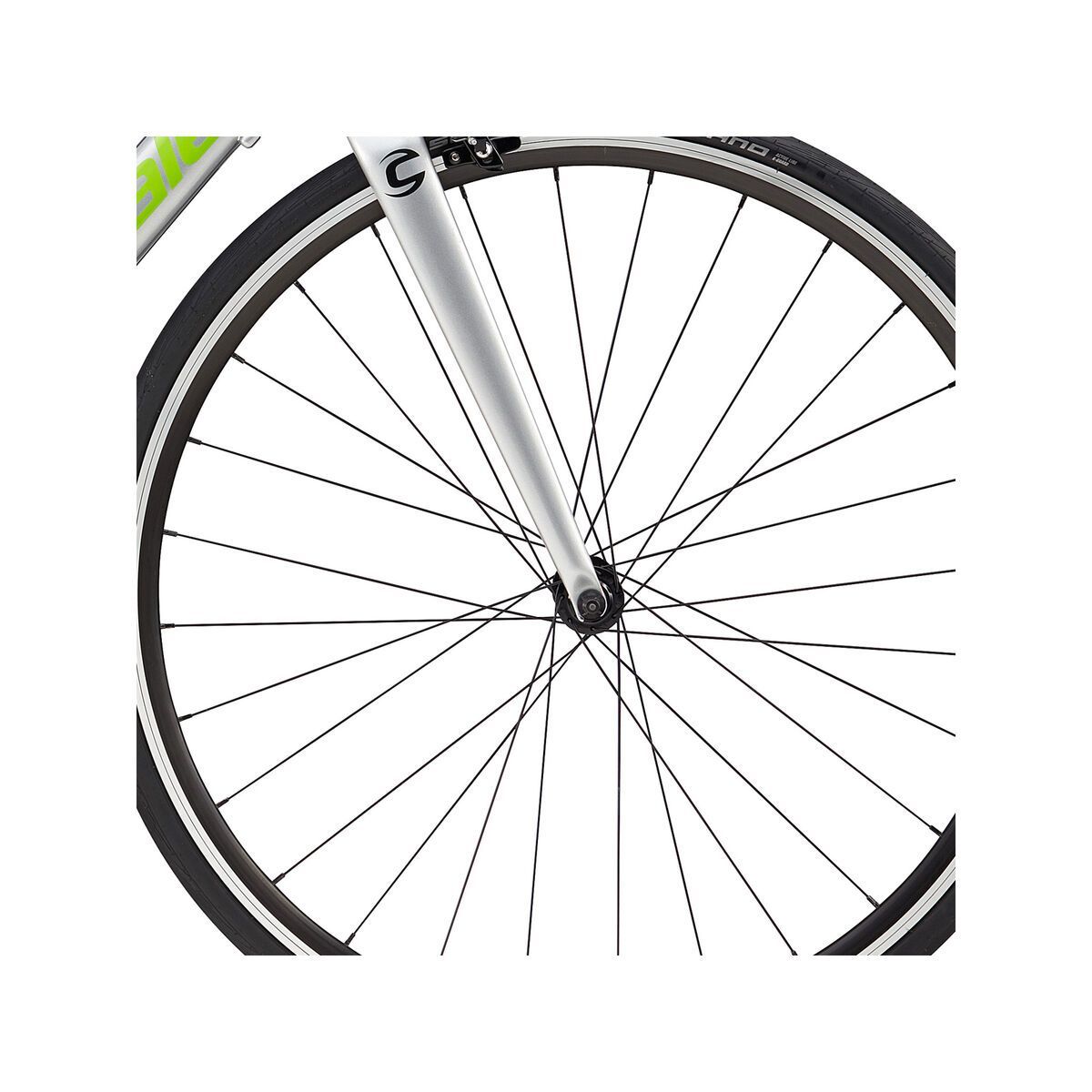 Cannondale CAAD Optimo 105, fine silver w/ jet black and berzerker green, gloss - REP - Bild 2