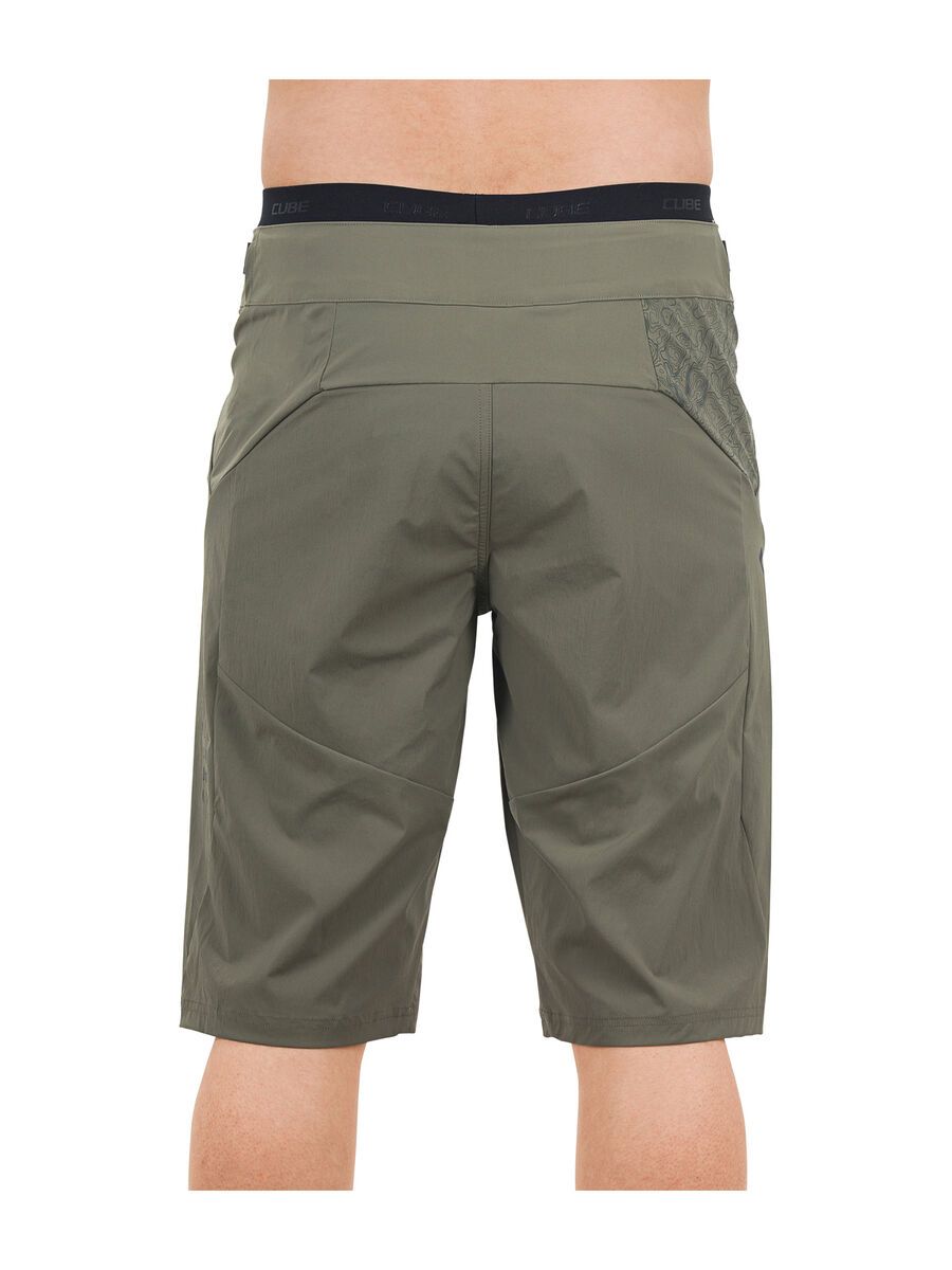 Cube AM Baggy Shorts inkl. Innenhose, olive - Bild 5