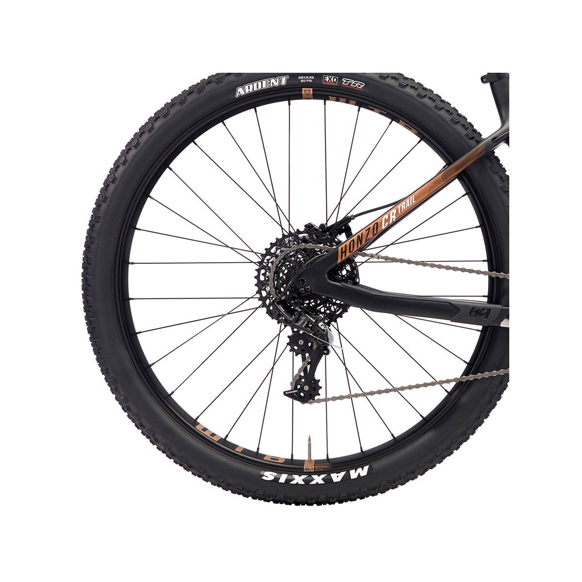 Kona Honzo CR Trail, matt black w/ white & copper decals - Bild 5