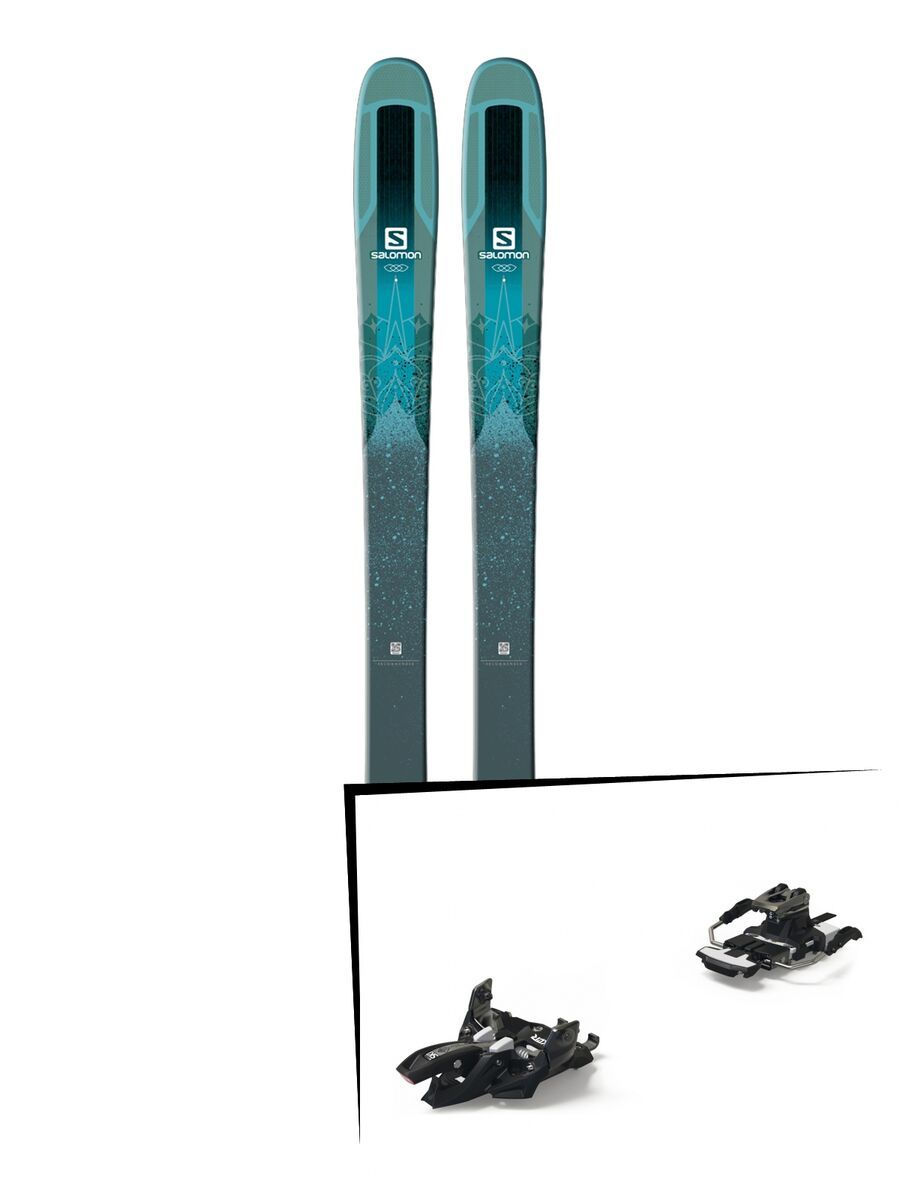 Set: Salomon QST Lumen 99 2018 + Marker Alpinist 9 Long Travel black/titanium - Bild 1