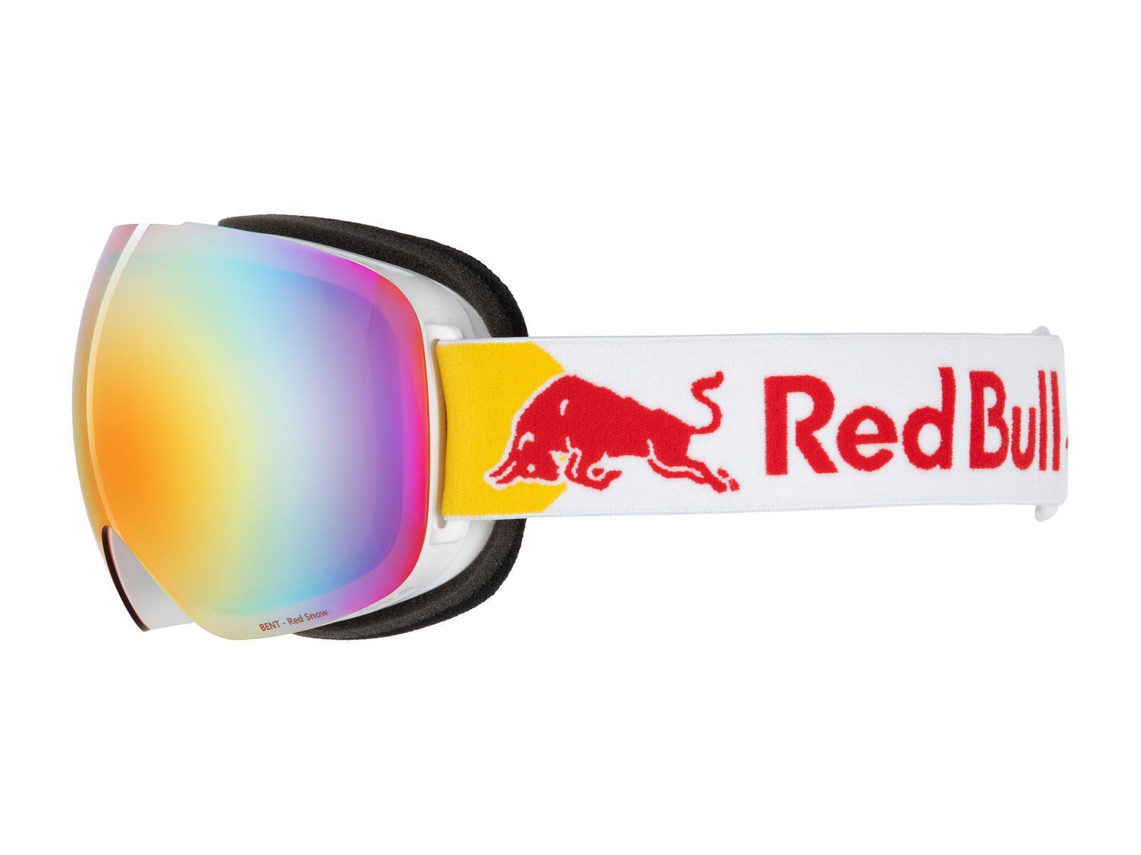 Red Bull Spect Eyewear Bent, Orange-Red Mirror / matt white - Bild 3