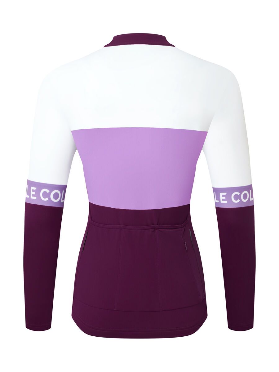 Le Col Womens Sport Tricolour Long Sleeve Jersey, purple/orchid/white - Bild 2