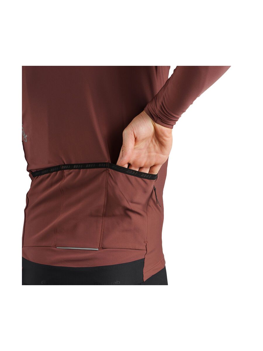 GripGrab PACR Thermal Long Sleeve Jersey, dark red - Bild 8