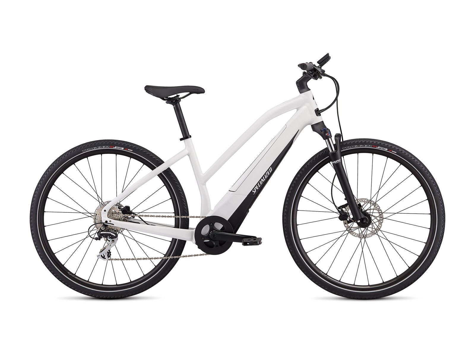 Specialized Women's Turbo Vado 1.0, metallic white silver w/blue ghost pearl/black - Bild 1