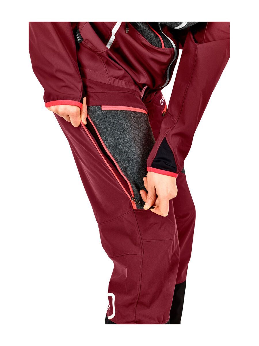 Ortovox Merino Naturtec Pordoi Pants W, dark blood - Bild 5