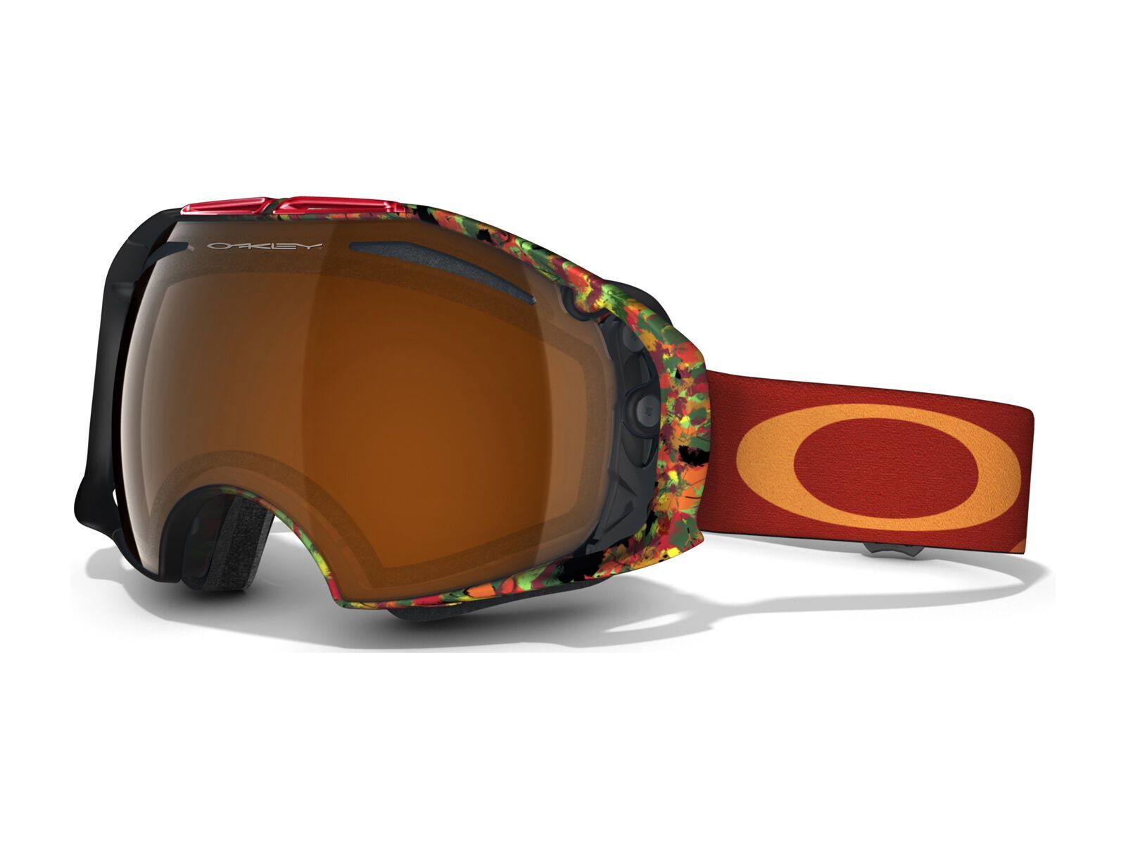 Oakley Airbrake Jake Blauvelt Signature, Equinox Burnt Red/Black Iridium & Persimmon - Bild 1