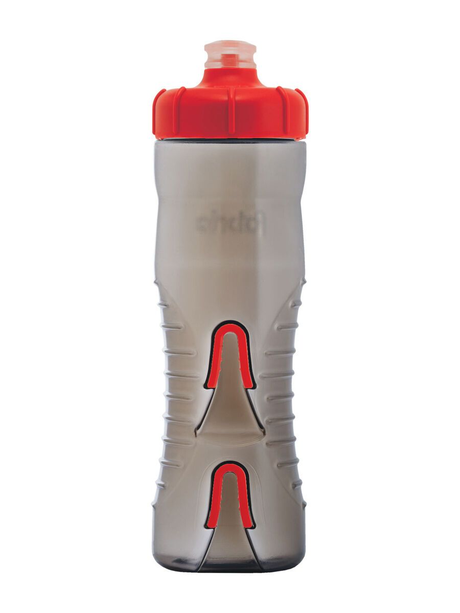 Fabric Cageless Bottle 750 ml, black/red - Bild 1