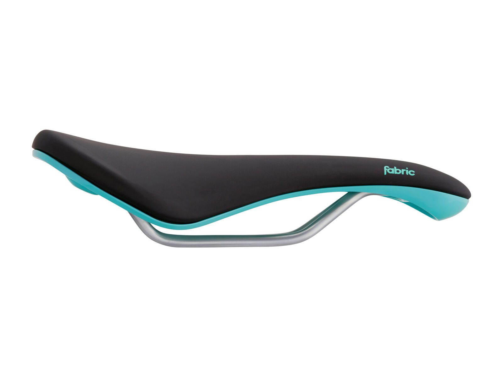 Fabric Scoop Elite Radius Gel Saddle - 155 mm, black/aqua - Bild 1
