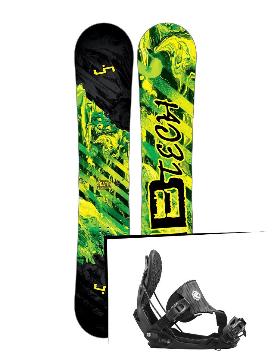 Set: Lib Tech Sk8 Banana 2017 + Flow Five Hybrid (1513184S) - Bild 1