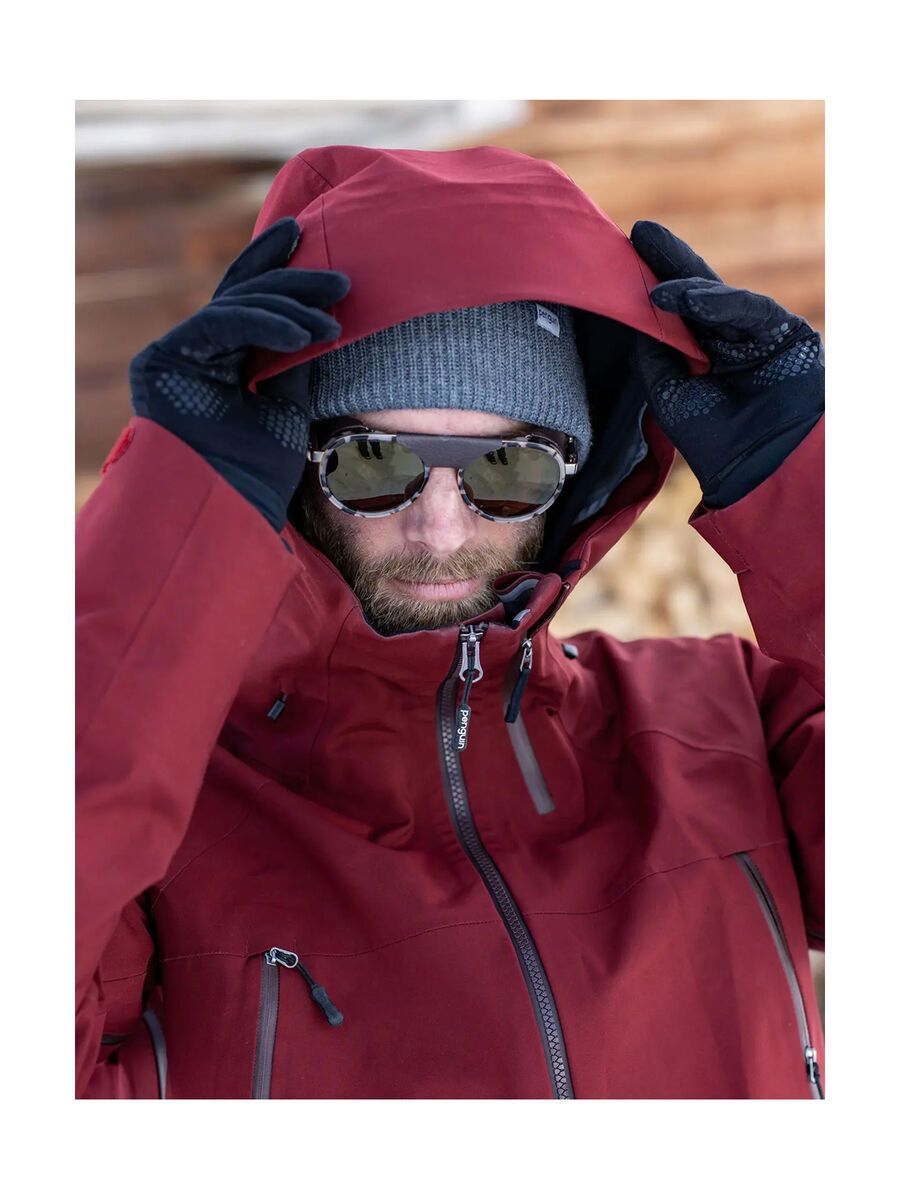 Penguin Männer 3 Lagen Dermizax Shell Jacke, mahagony red - Bild 5