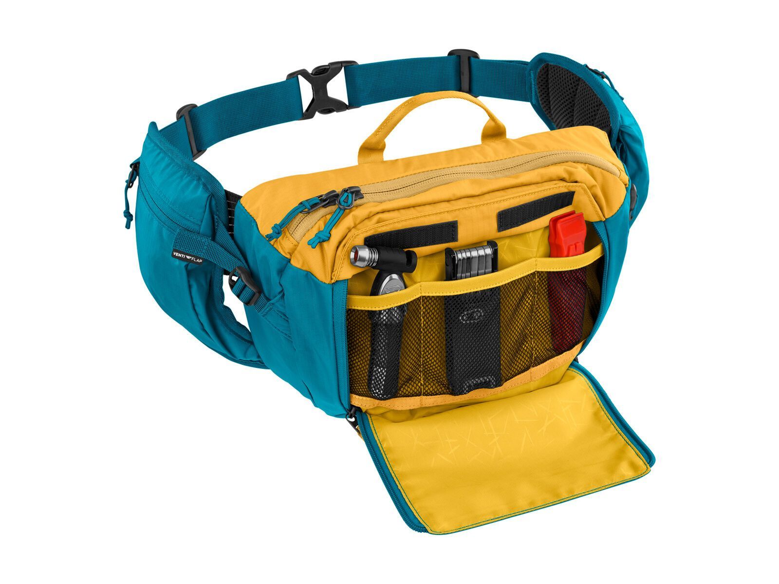 Evoc Hip Pack 3 + Hydration Bladder 1,5, ocean/loam - Bild 4