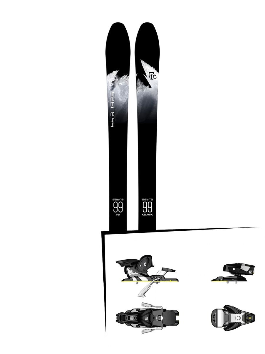Set: Icelantic Sabre 99 2018 + Salomon STH2 WTR 13 black/white - Bild 1