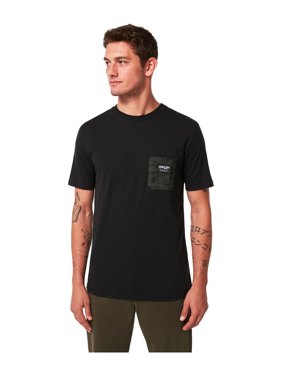 Oakley Classic B1B Pocket Tee, black/brush tiger green - Bild 5