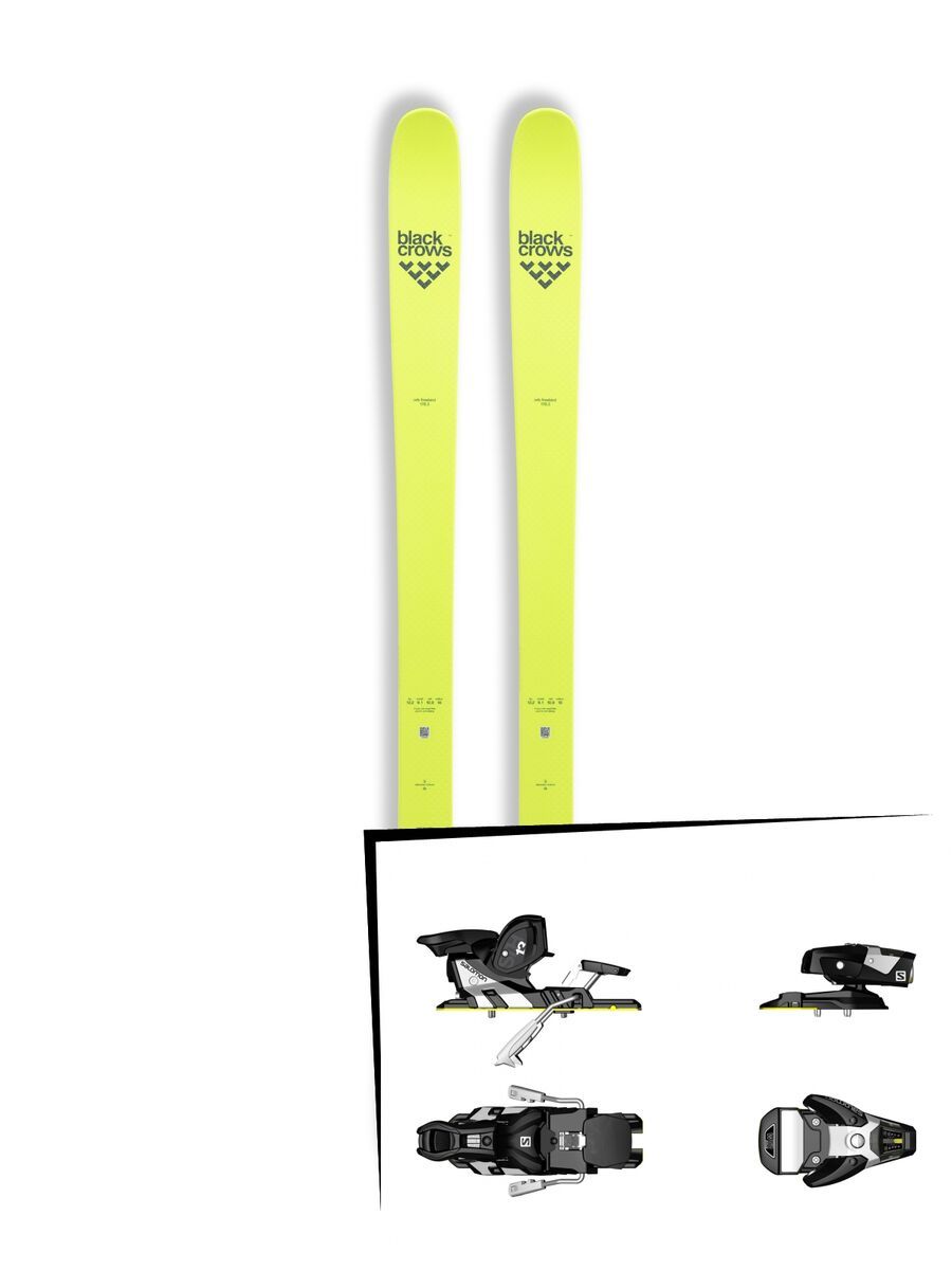 Set: Black Crows Orb Freebird 2019 + Salomon STH2 WTR 13 black/white - Bild 1