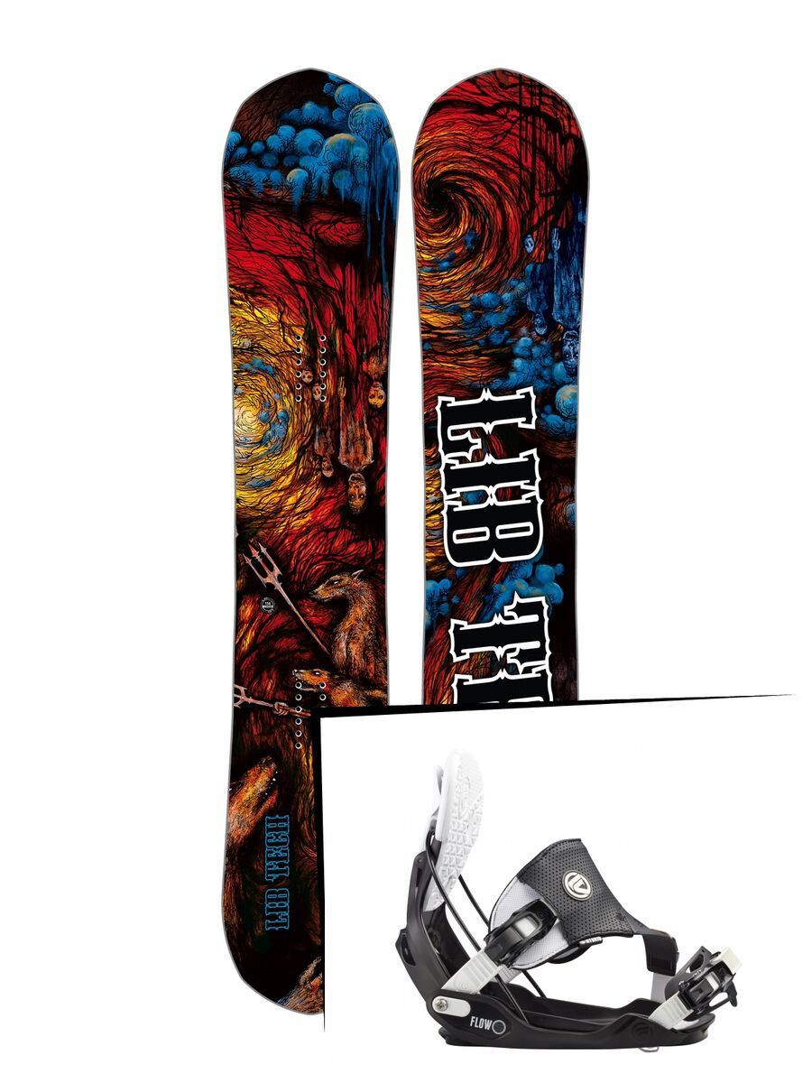 Set: Lib Tech From Hell Hot Knife 2017 + Flow Five Hybrid (1513190S) - Bild 1