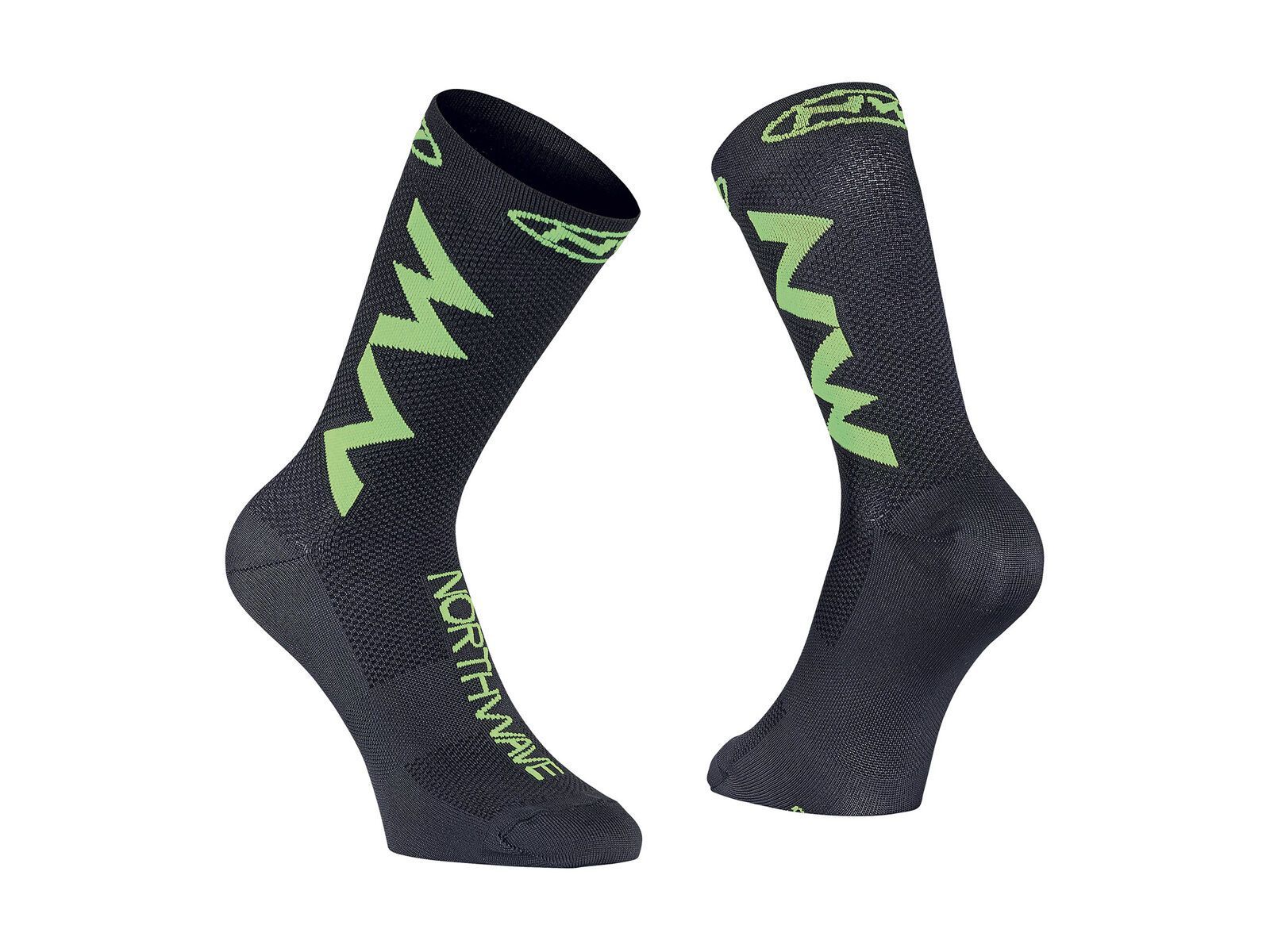 Northwave Extreme Air Socks, black/lime fluo - Bild 1