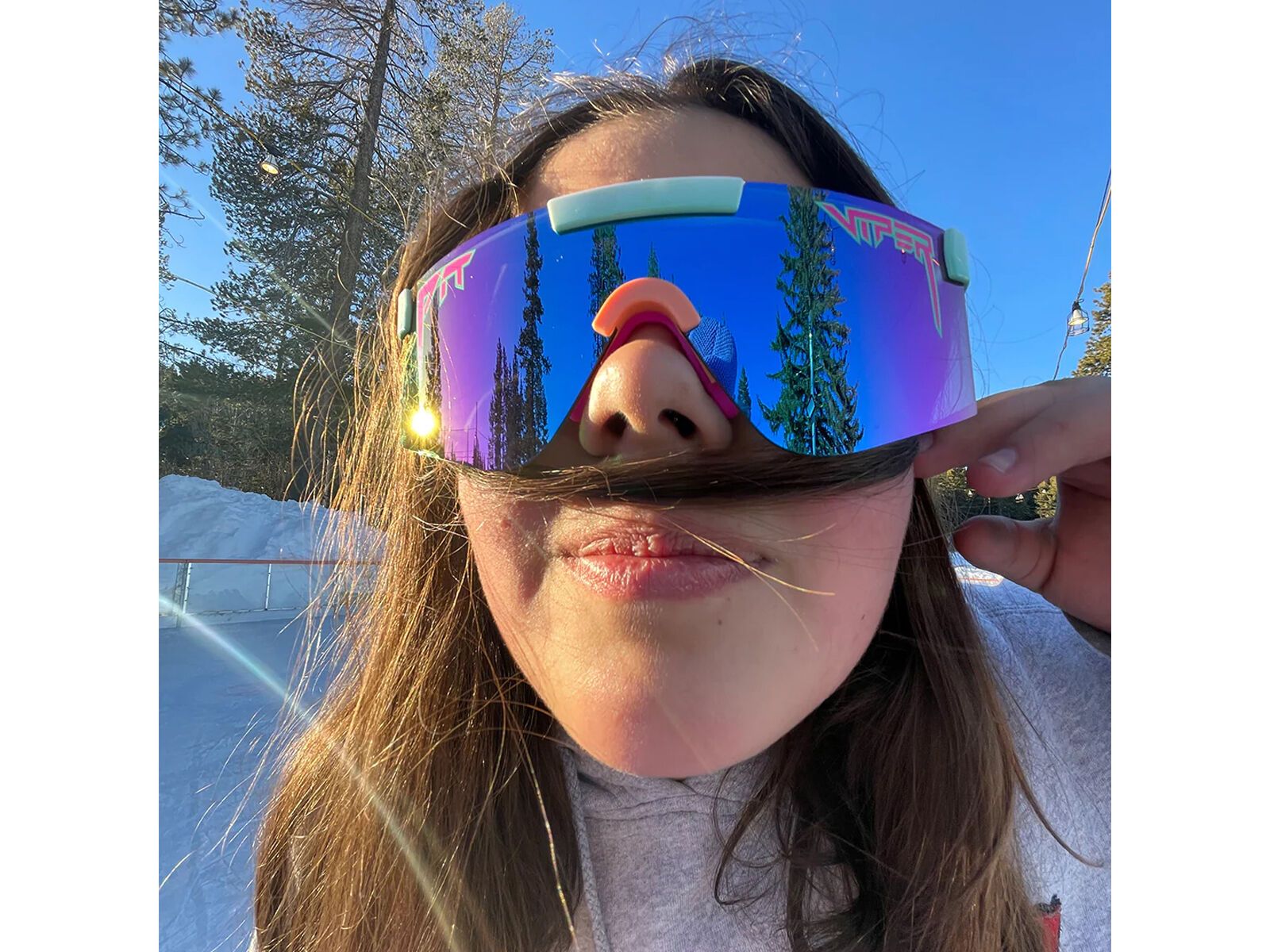 Pit Viper The 2000s, The Bonair Breeze Polarized /Blue/Purple Revo - Bild 5