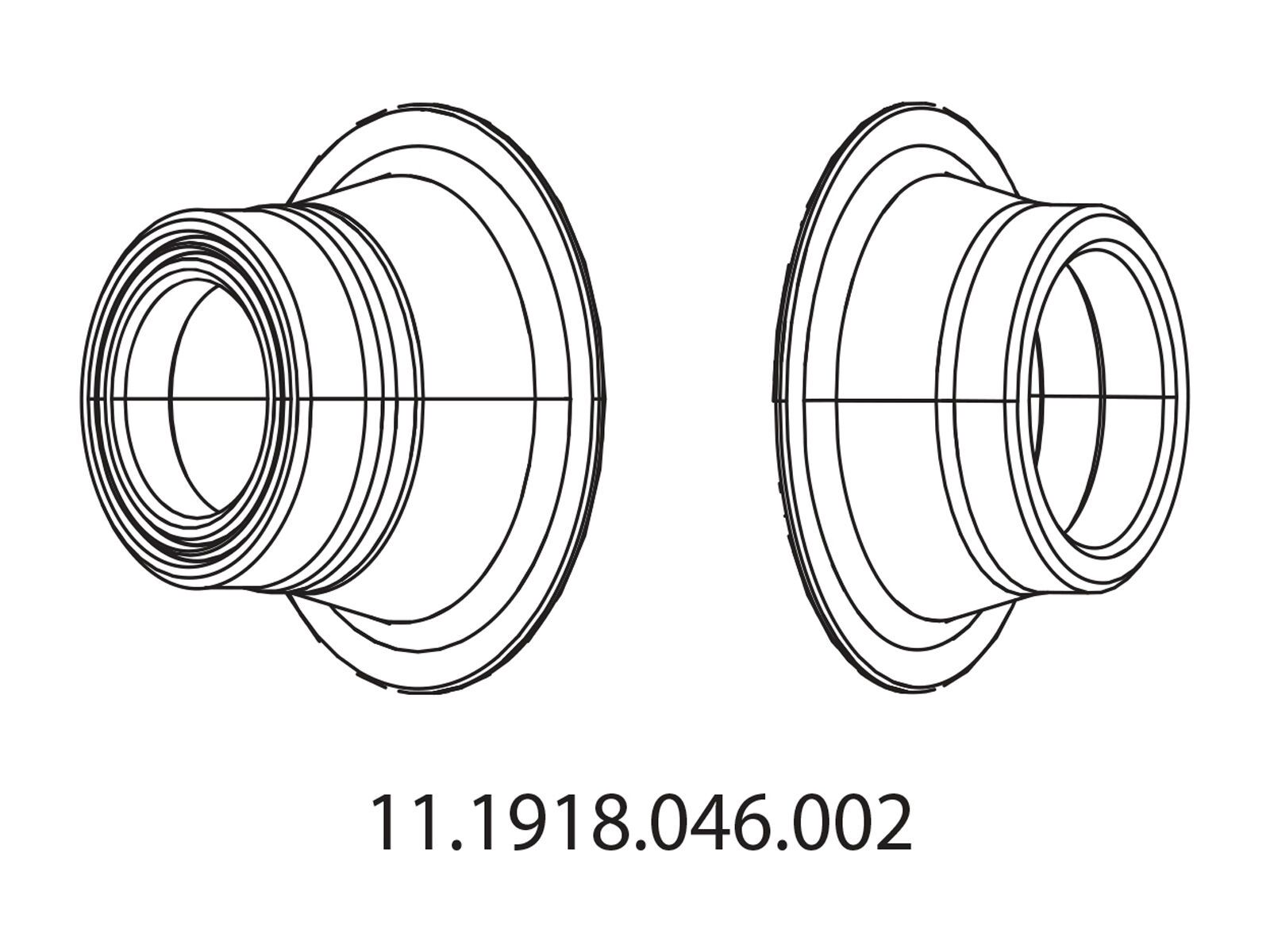 Zipp Conversion Caps für Nabe 177 Disc, hinten - Bild 1