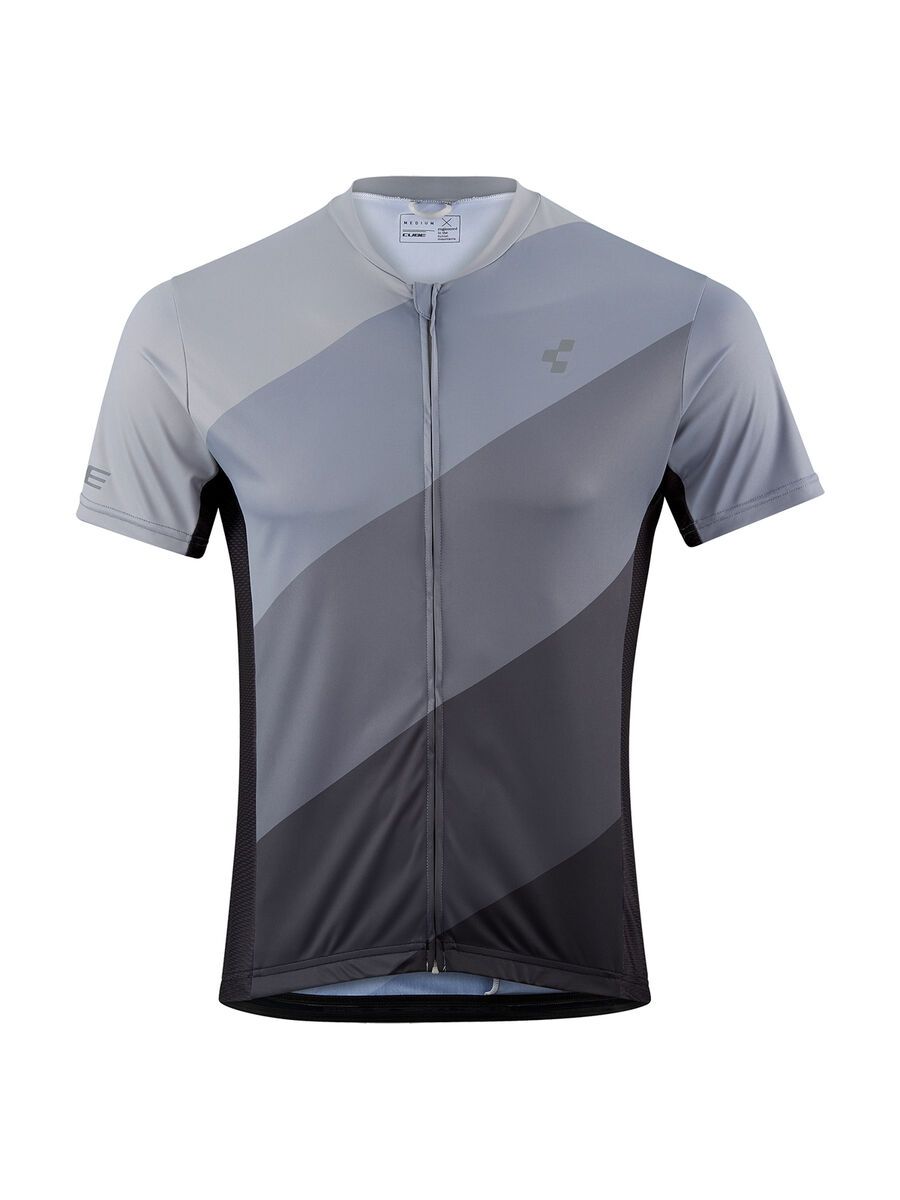 Cube Tour Trikot Full Zip kurzarm, grey pattern - Bild 1