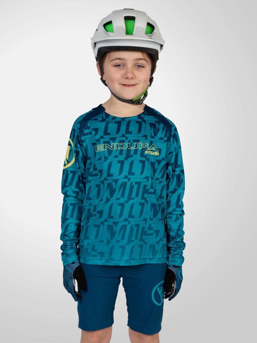 Endura Kinder MT500 Print Trikot LTD (langarm), blaubeere - Bild 3