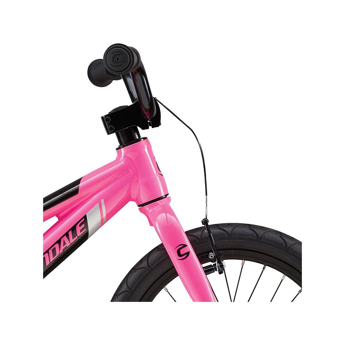 Cannondale Trail 16 Single Speed Girls, acid pink w/ super sparkle silver and jet black, gloss - Bild 5