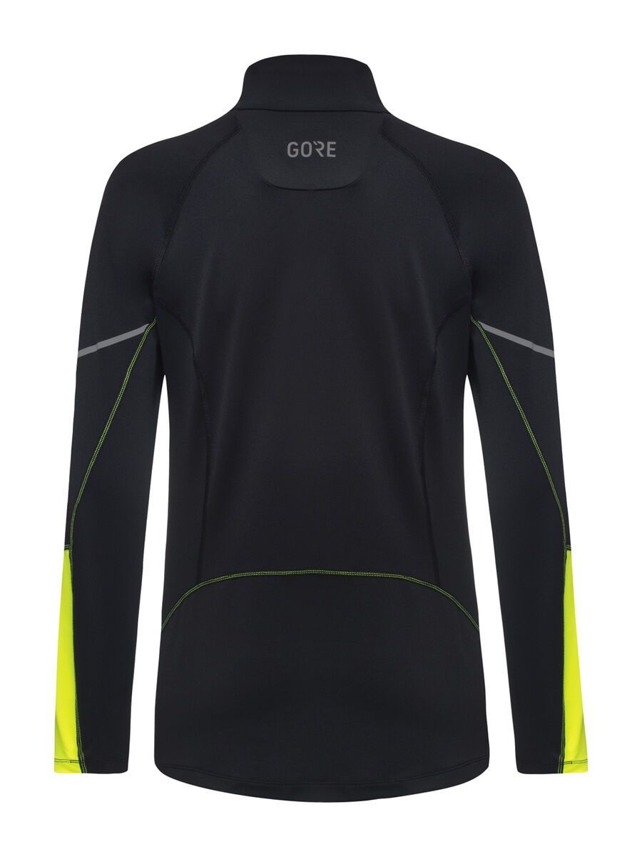 GOREWEAR M Damen Mid Zip Shirt Langarm, black/neon yellow - Bild 3