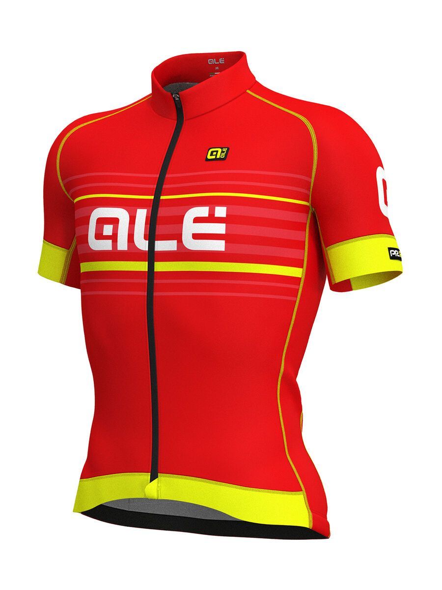 Ale Salita Jersey, rosso-glo fluo/red-fluo yellow - Bild 1