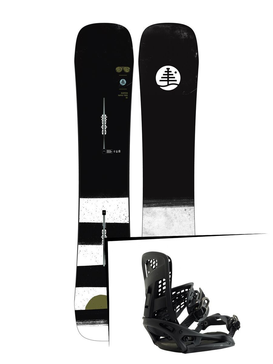 Set: Burton Family Tree Trick Pilot 2019 + Burton Genesis EST matty black - Bild 1
