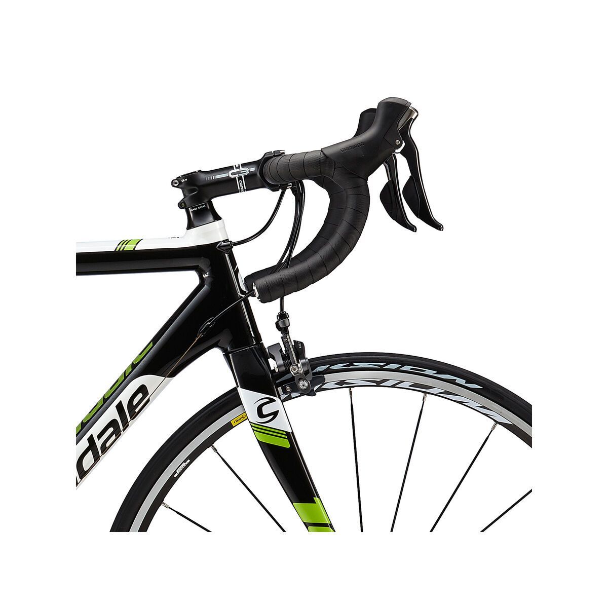 Cannondale CAAD10 3 Ultegra, jet black with berserker green and magnesium white, gloss - Bild 5