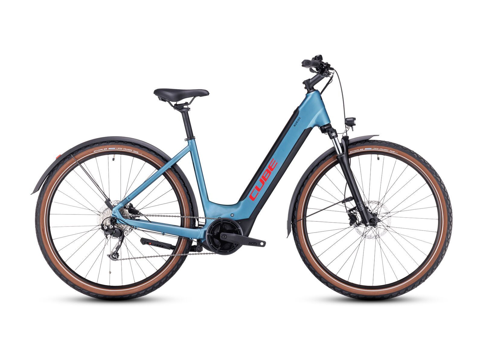 Cube Nuride Hybrid Performance Allroad 625 Easy Entry, metalblue´n´red - Bild 1